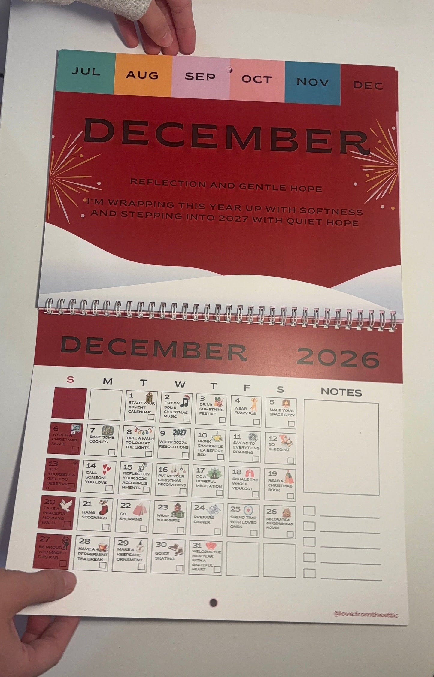 Self Care Wall Calendar Kit