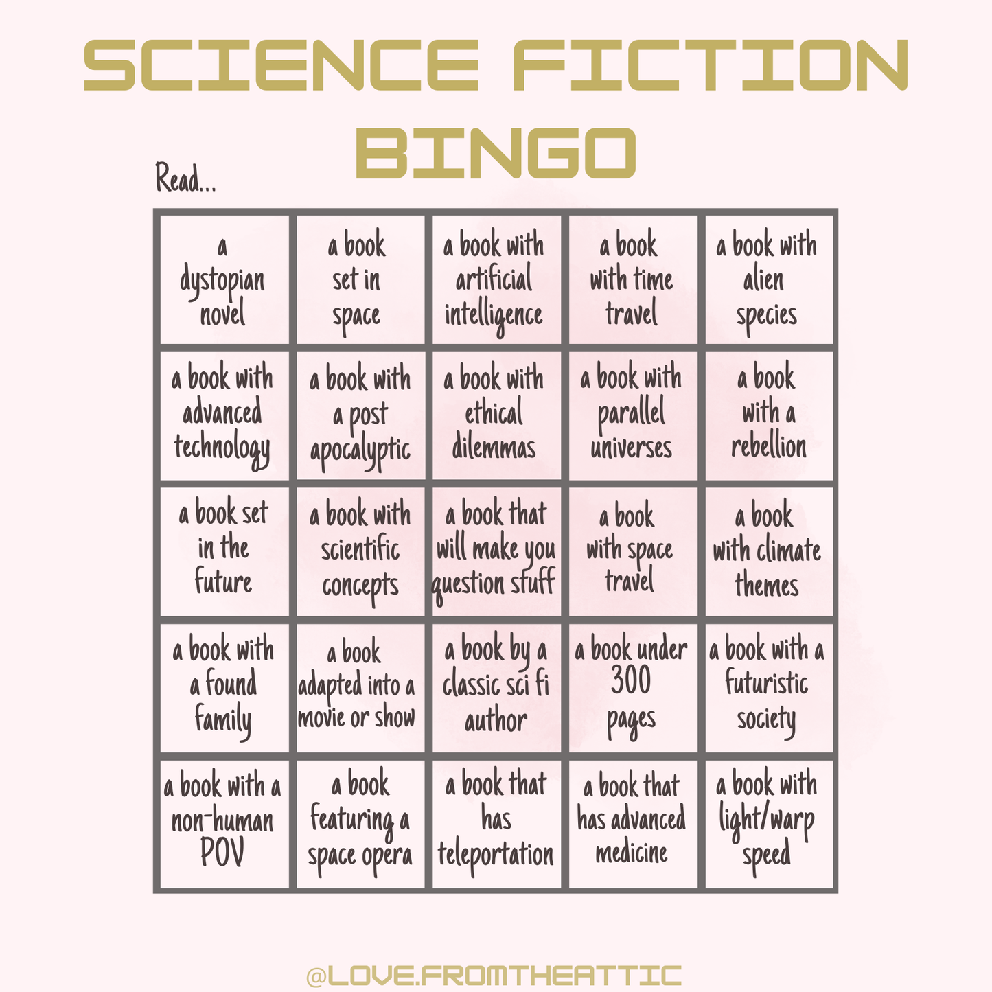Science Fiction Bingo