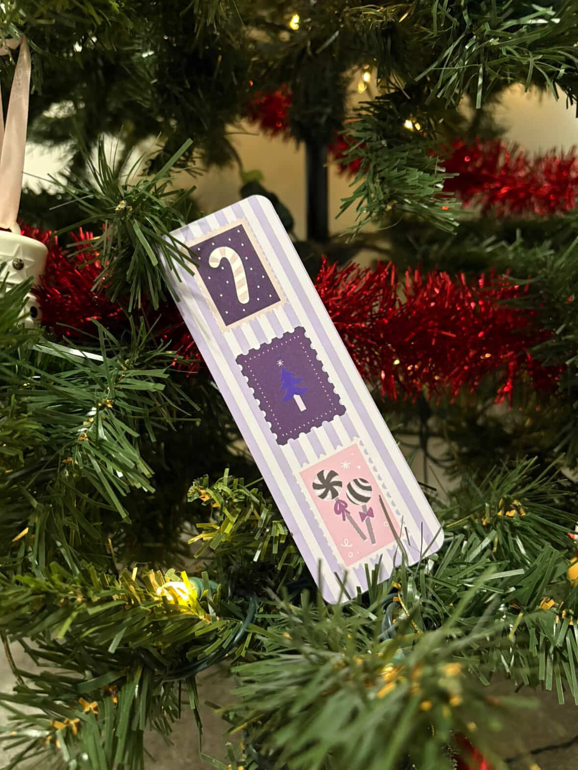 Snowy Plum Bookmark