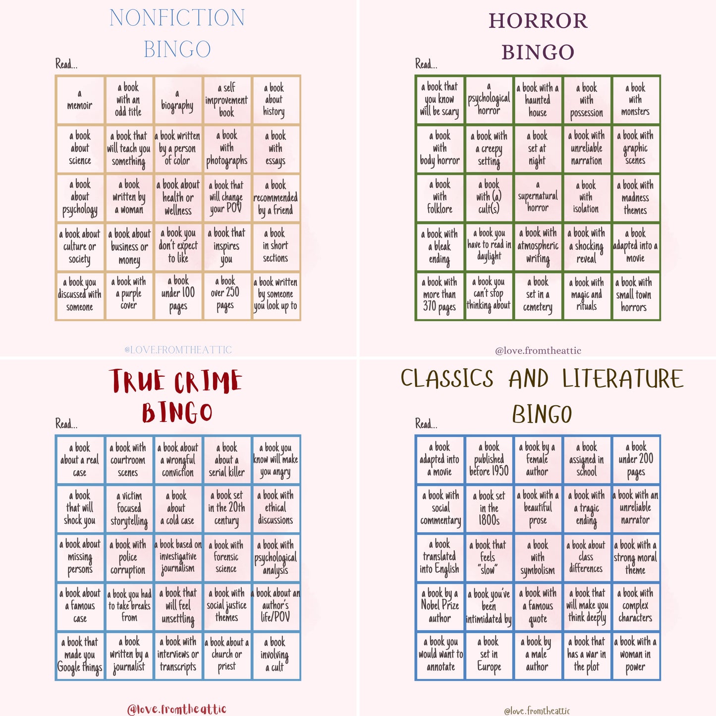 The Ultimate Reader Bingo Collection