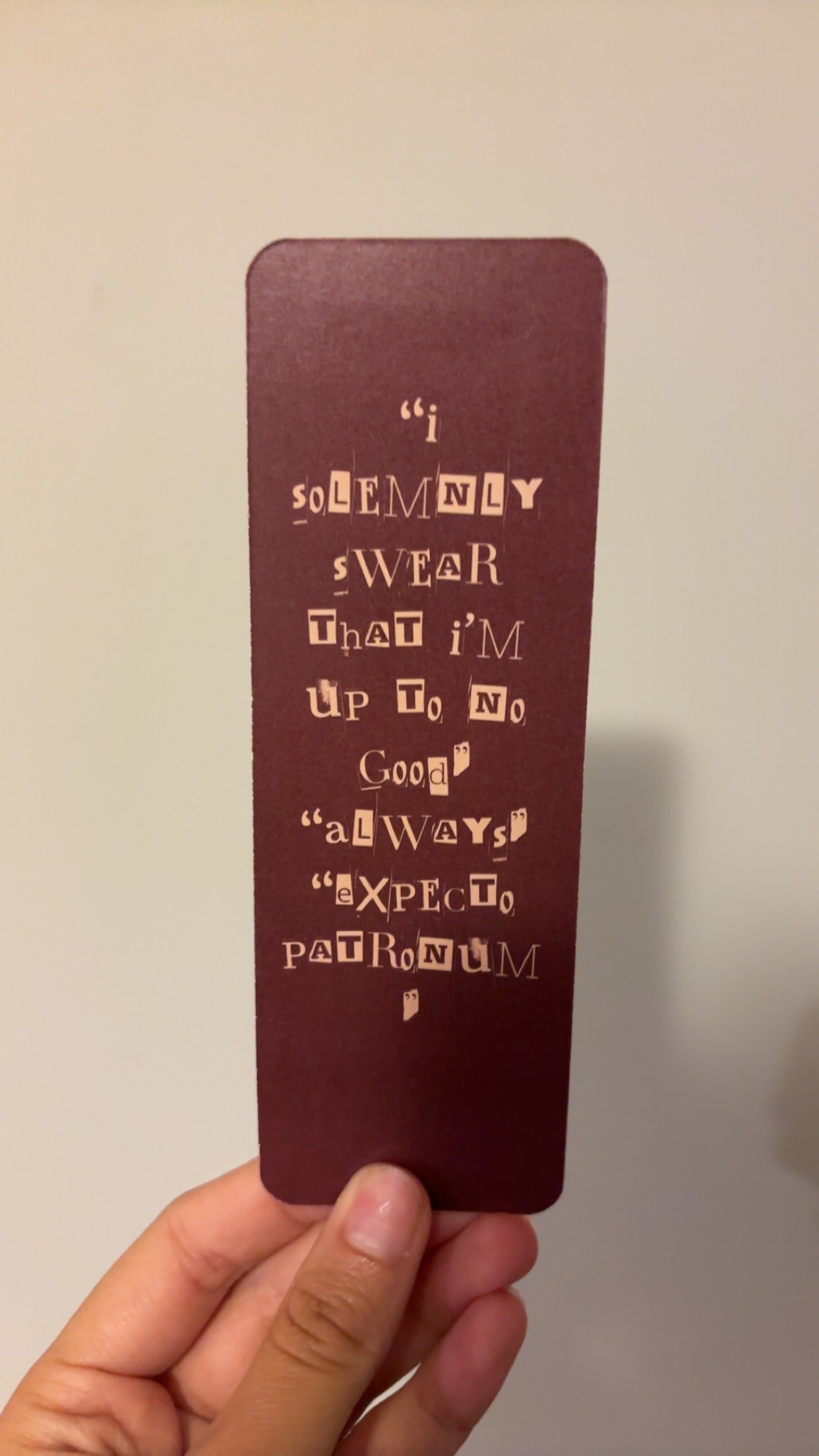 I Solemnly Swear Bookmark