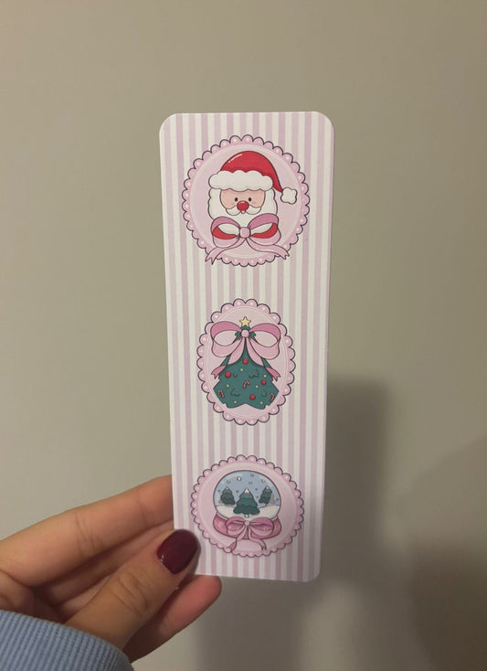 Pink Noel Bookmark