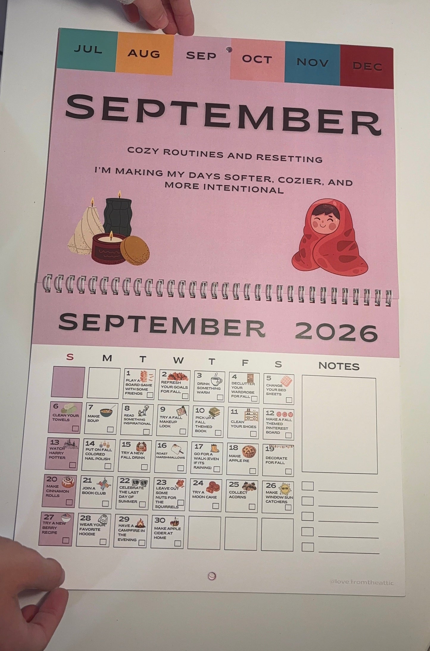 Self Care Wall Calendar Kit