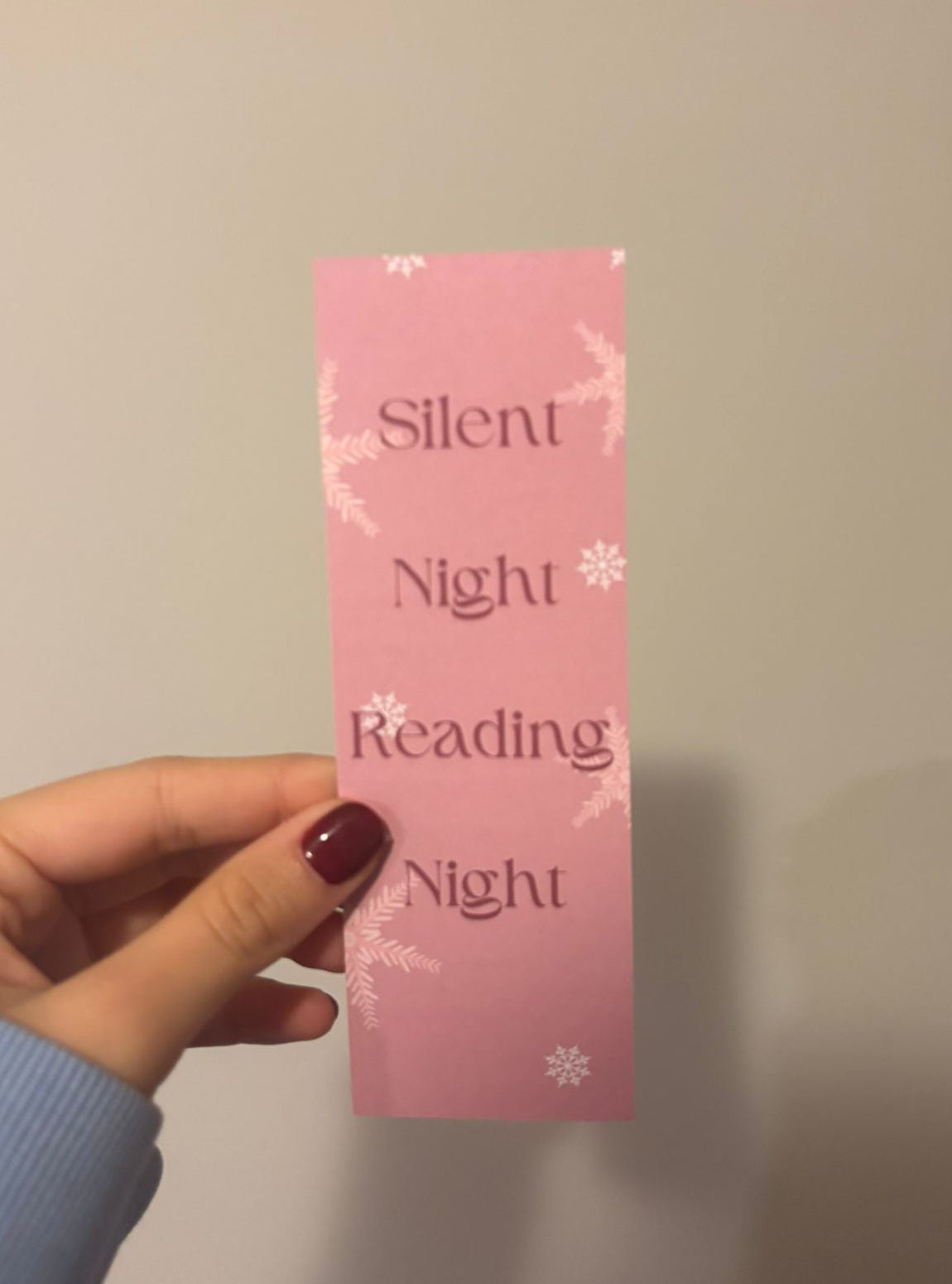 Silent Night Bookmark