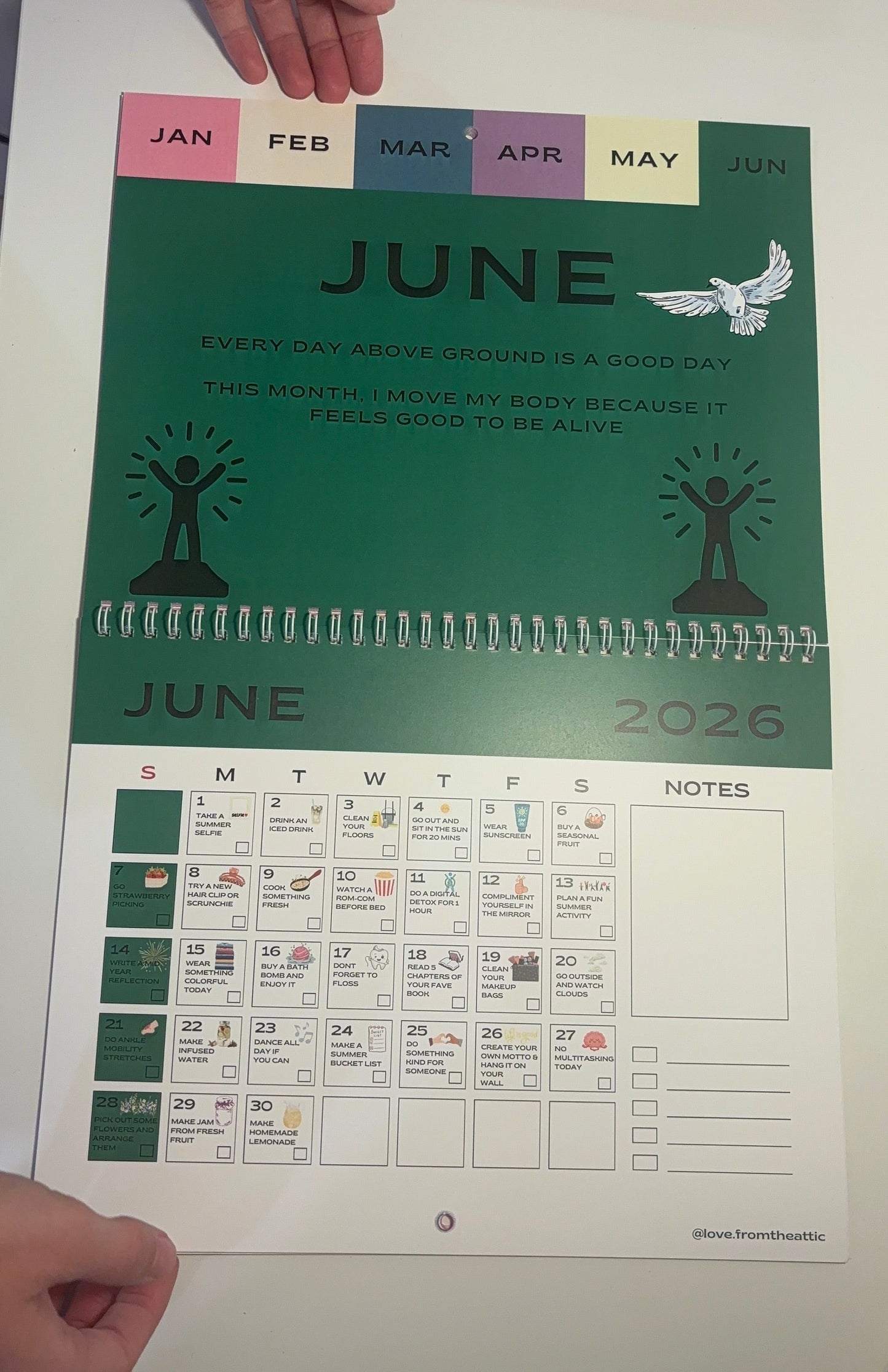 Self Care Wall Calendar Kit