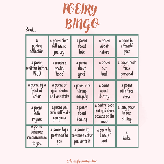 Poetry Bingo