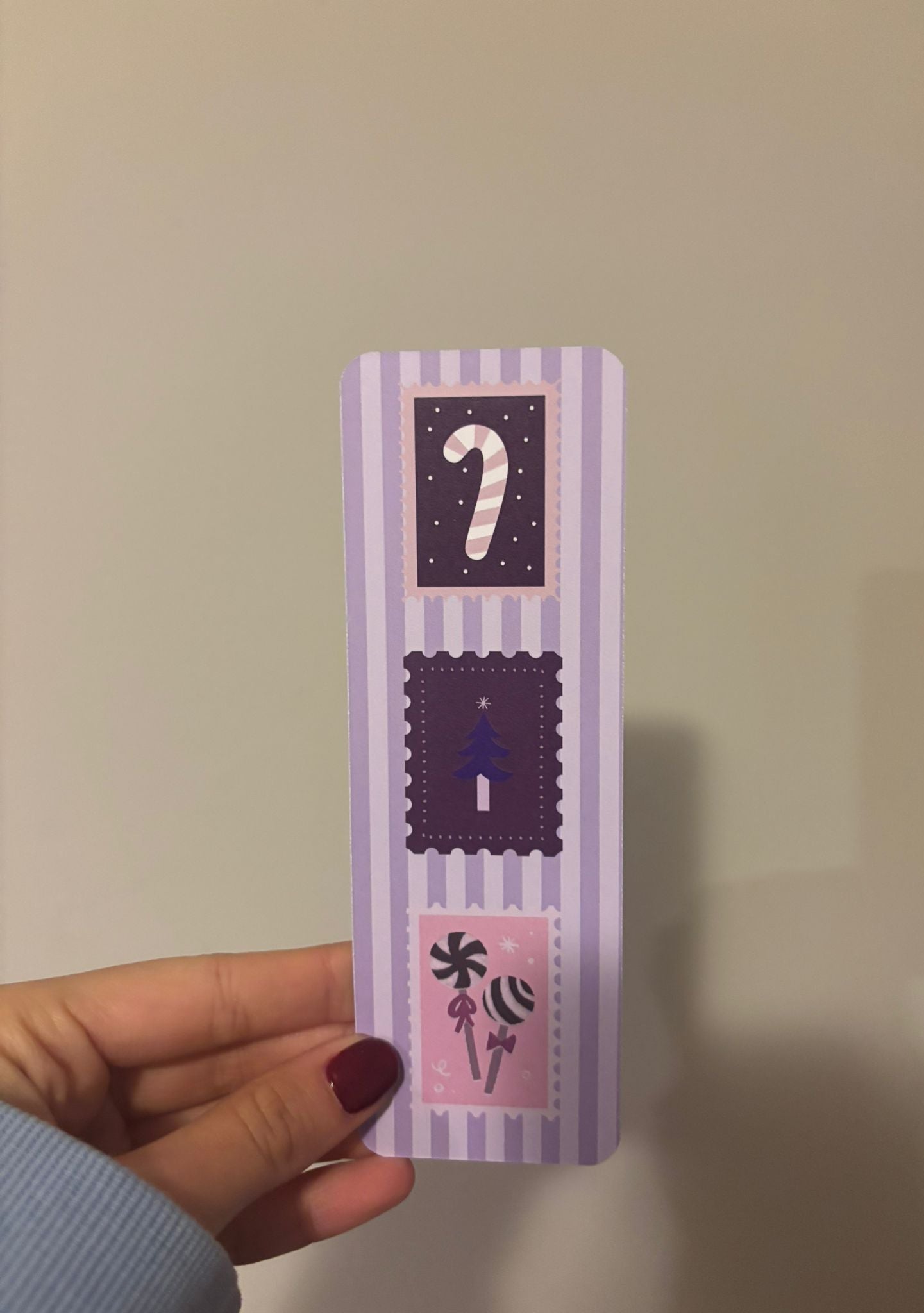 Snowy Plum Bookmark