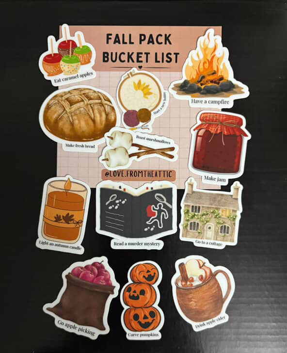 Fall Bucket List Sticker Pack