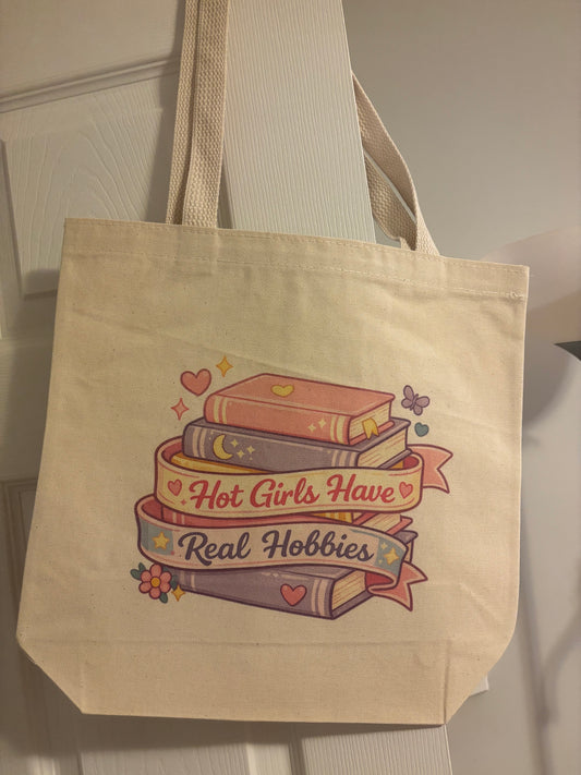 Hot Girls & Real Hobbies Tote Bag