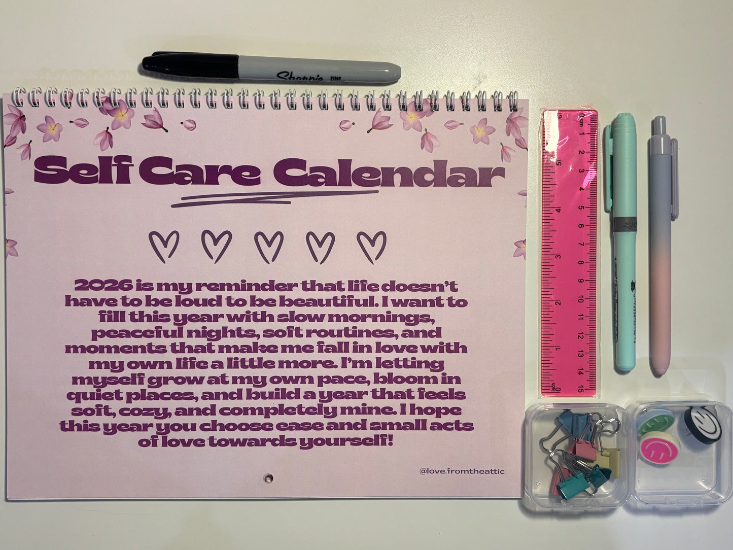 Self Care Wall Calendar Kit