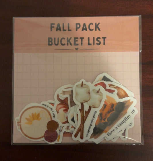 Fall Bucket List Sticker Pack