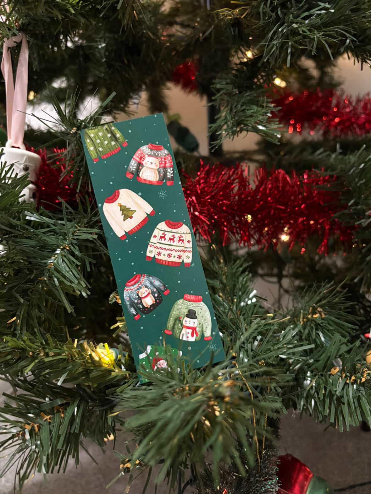 Ugly Christmas Sweater Bookmark