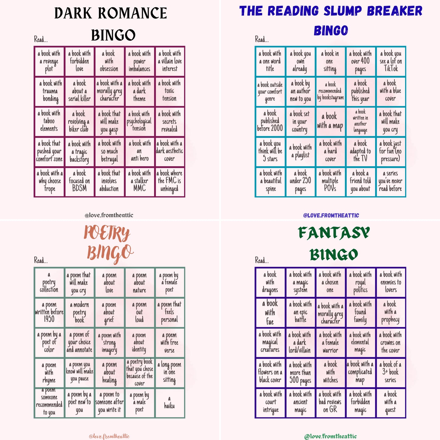 The Ultimate Reader Bingo Collection
