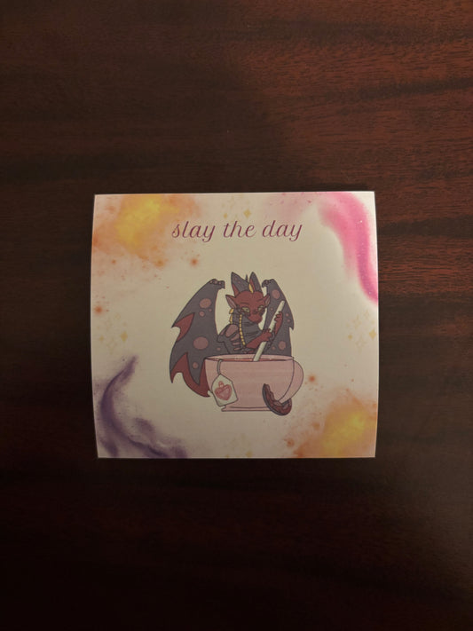 Slay The Day Sticky Notes